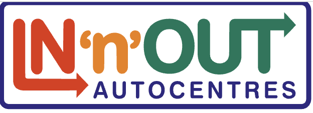 In'n'Out Autocentres Norwich & Spalding logo